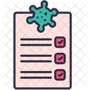 Diagnosis Coronavirus Covid 19 Icon