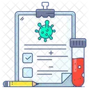 Lab Report Medical Report Coronavirus Report Icon