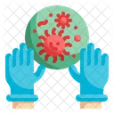 Coronavirus Safety Gloves  Icon