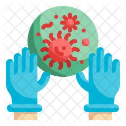 Coronavirus Safety Gloves  Icon