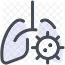 Virus Lungs Infection Icon