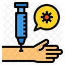 Vaccine Hand Syring Icon