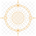 Sol Celestial Astrologia Esoterismo Ícone