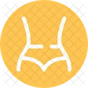 Formato do corpo minimalista  Ícone