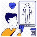 Corpo Humano Diagrama Corporal Sensores Corporais Ícone