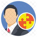 Businessman Cooperative Partner Icon