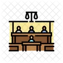 Courtroom Corporate Law Icon