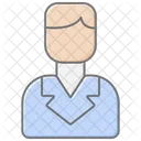 Corporate Executive Lineal Color Icon Symbol