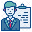 Corporate Work Businessman Icon