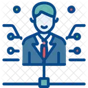 Corporate Work Businessman Icon