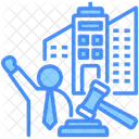 Corporate Law Business Company Icon