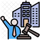 Corporate Law Business Company Icon