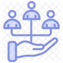 Corporate Responsibility Duotone Line Icon Icon