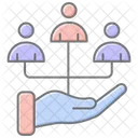 Corporate Responsibility Lineal Color Icon Icon