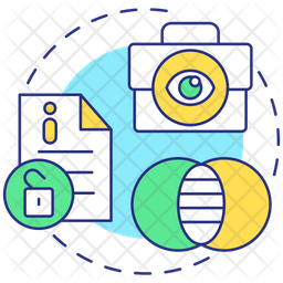 Corporate transparency Icon - Download in Colored Outline Style