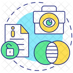 Corporate transparency Icon - Download in Colored Outline Style