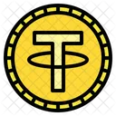 Tether Usdt Blockchain Cripto Dinero Digital Criptomoneda Icono