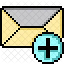 Correo Pixelart Mas Icono