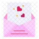 Correo Carta Corazon Icono