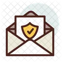 Correo Proteccion De Mensajes Mensaje Seguro Icon