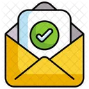 Correo aprobado  Icono