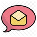 Chat por correo electrónico  Icono