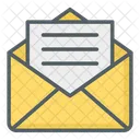 Correo De Documentos Correo Abierto Carta Icono
