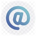 Redes Sociales Correo Electronico Arroba Icono