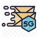 Correo Electronico 5 G Senal Icono