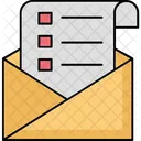 Correo Electronico Sobre Papel Icono