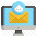 Correo electrónico de datos en la nube  Icono