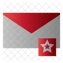 Correo Estrella Favorito Icono