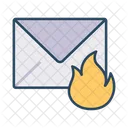 Correo caliente  Icono