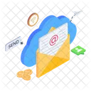 Correo en la nube  Icono