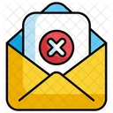 Rechazo de correo  Icono