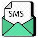 Correo Sms Sobre Carta Icono