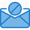 Ban Paper Correo Spam Bloquear Correo Icono