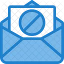 Prohibir Correo Spam Bloquear Correo Icono