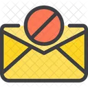 Ban Paper Correo Spam Bloquear Correo Icono