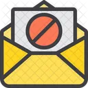 Prohibir Correo Spam Bloquear Correo Icono