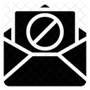 Prohibir Correo Spam Bloquear Correo Icono