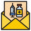 Correo De Vacunacion Vacuna Medico Icono