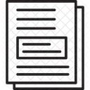 Correspondance Stylo Papier Icône