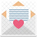 Correspondence Heart Sign Love Icon