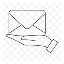 Message Delivery Hand Icon