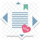 Correspondence Heart Sign Love Icon