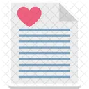 Correspondence Heart Sign Love Icon