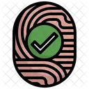Impressao Digital Correspondente Suspeita Criminosa Ícone
