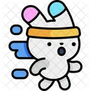 Corriendo Kawaii Conejito Icon