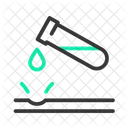 Corrosif Reaction Chimique Tube A Essai Icône